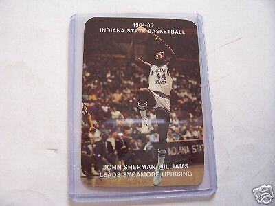 1984 85 Indiana State Basketball Pkt Schedule Williams  