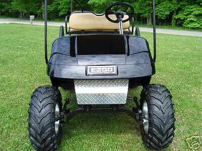 EZGO ALUMINUM DIAMOND PLATE Golf Cart SHOCK COVER EZ GO  