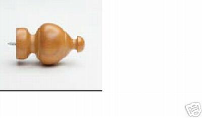 Kirsch 5609E 86 Oak finish Sherwood Wood Pole Finials  