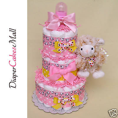 BABY SHOWER GIFT   Little Sheep DIAPER CAKE  BABY CAKE  