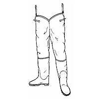 Sz 12 Brown Hip Boot Waders_Pro Line Mfg. Co. 2011 12  
