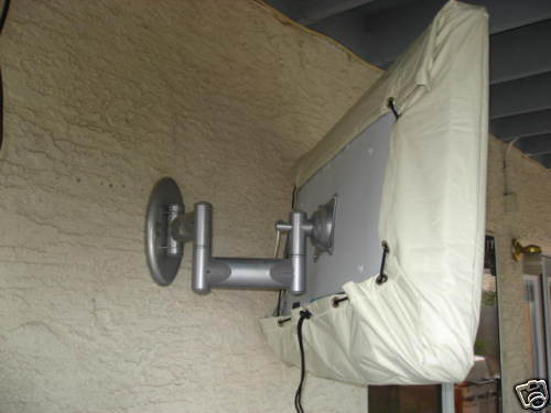 Cream LCD Flat Panel 50 52 Indoor Outdoor TV Cover  