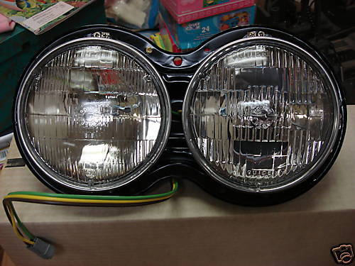 vintage guide head lamp assys big rig, kenworth truck  