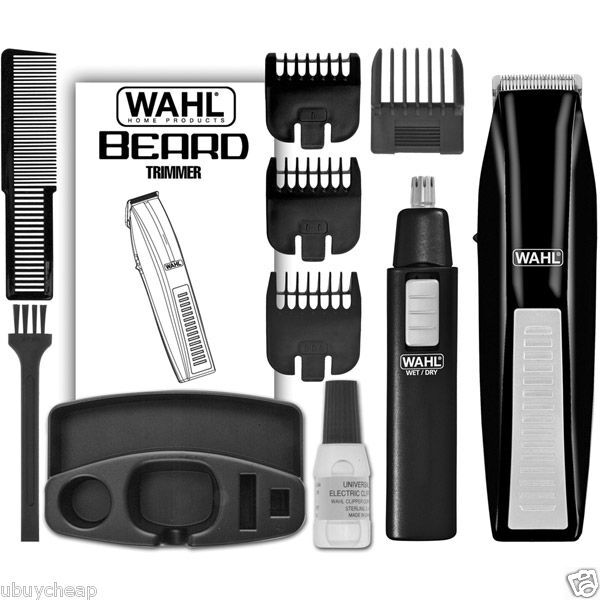 WAHL WIRELESS MENS EAR NOSE BEARD TRIMMER 5537 1801  