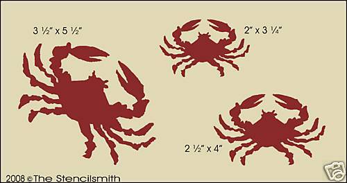 760 STENCIL for sign CRABS beach seafood lobster crab  