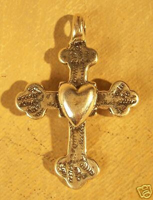 Robert Shields Sacred Heart Cross Pendant  