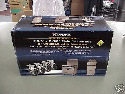 Krowe 28 113S Set Of 4 5 Wheels Caster with Brakes  