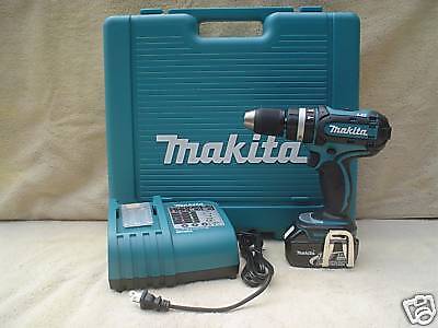 MAKITA BHP452 DRILL,BL1830 BATTERY,CHARGER,CASE 18 VOLT  