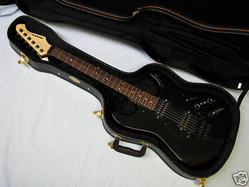 ARIA STG 008 strat guitar Floyd Rose BLACK PRO II CASE  