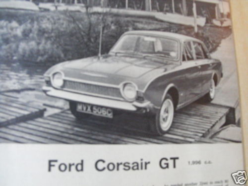 ORIGINAL 1965 ROAD TEST   FORD CORSAIR GT V4  