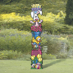 EASTER TOTEM Yard Art Decoration  