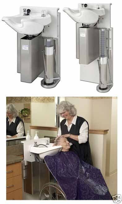 ADJUST A SINK, SALON,SENIOR FACILITIES, ADJUST HIEGHT  