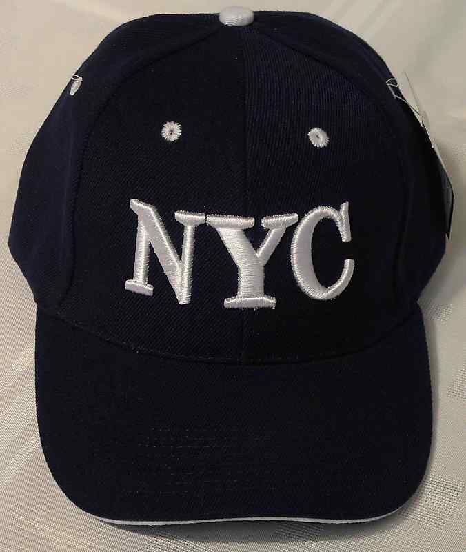 NEW NYC NEW YORK CITY BLUE & WHIE BASEBALL NY CAP HAT  