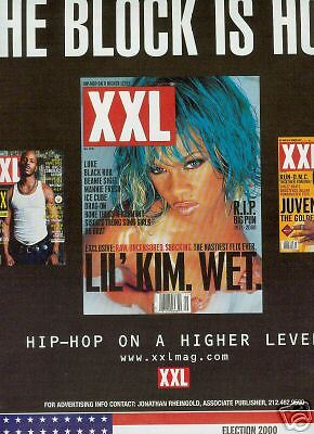 LIL KIM 2000 Promo Poster Ad THE BLOCK IS HOT wow  