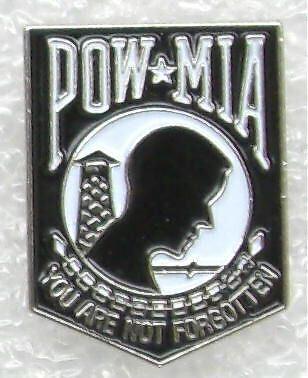 POW * MIA VIETNAM CUSTOM PATRIOTIC MILITARY PIN  