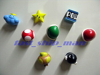 8Q Super Mario Kart Wii Magnet 8 figure Capsule toy Q  