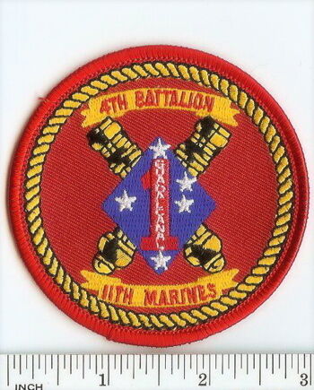   /11th Marines  ARTILLERY  4/11 PATCH  4th Bn/11th Mar RARE  