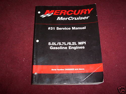 2001 Mercury Boat 5.0L 5.7L 6.2L MPI Service Manual  