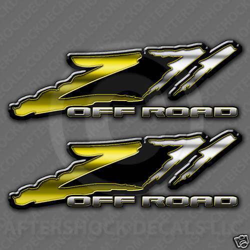 Z71 Truck Yellow Decal Sticker Steelers Silverado  